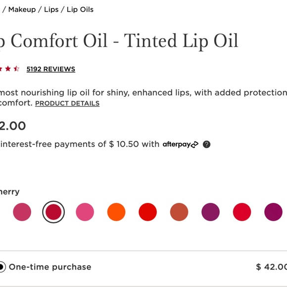 CLARINS...Lip Comfort Oil - Tinted Lip Oil-  03 Cherry 🍒🌸 - Picture 3 of 10